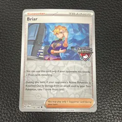 Pokemon TCG Briar 132/142 Regional Championships Promo (New Stamp) 🔥 x1 - Image 1