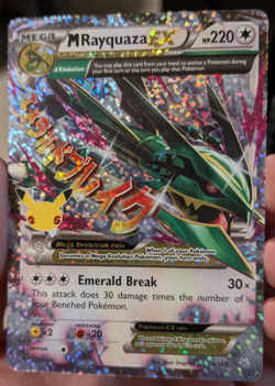 Pokemon TCG M Rayquaza EX 76/108 Celebrations : Classic Collection Holo NM - Image 1