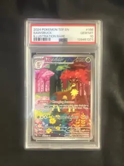 Pokemon TCG Temporal Forces Sawsbuck IR 166/162 PSA 10 - Image 1