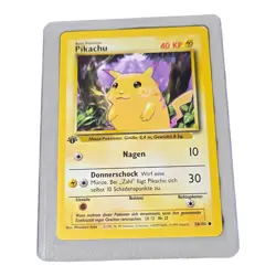 1999 Pokemon Base Set Pikachu German 1st Edition #58 - Image 1