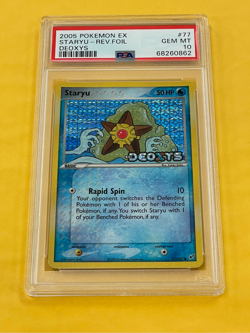 2005 Pokemon EX Deoxys Staryu Reverse Holo Foil #77/107 PSA 10 GEM MINT - Image 1