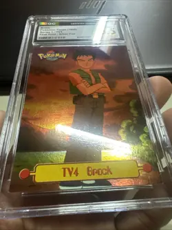 Brock Pokemon Topps 1999 Series 1 TV4 First Print Silver Foil Vintage Original - Image 2