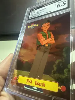Brock Pokemon Topps 1999 Series 1 TV4 First Print Silver Foil Vintage Original - Image 3