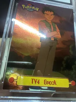 Brock Pokemon Topps 1999 Series 1 TV4 First Print Silver Foil Vintage Original - Image 5