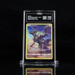 2022 POKEMON SWORD & SHIELD BRILLIANT STARS #TG05 FULL ART/ZEKROM TAG 10 GEM MT - Image 1