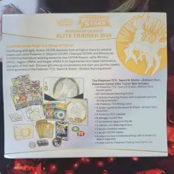 Pokemon Center Brilliant Stars ETB Pokemon TCG Sword & Shield Elite Trainer Box - Image 3