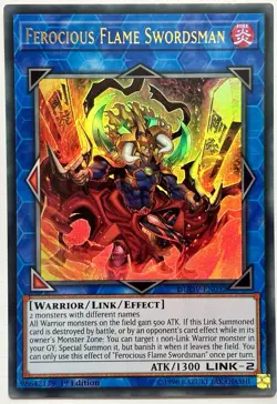 DUOV-EN032 Ferocious Flame Swordsman - Ultra Rare 1st Edition Near Mint YuGiOh - Image 1