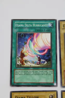 Yu-Gi-Oh! Ojama Delta Hurricane!! Yellow + Black + Green Original Set - Image 3