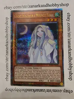 YuGiOh Ghost Mourner & Moonlit Chill RA04-EN033 Quarter Century Secret Rare - Image 1