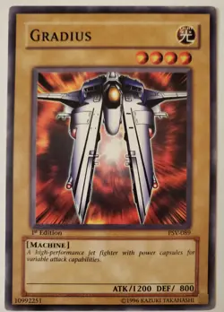 Yugioh TCG Gradius PSV-089 1st Edition Common - Image 1