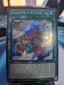 YuGiOh! Ignsiter A.I.Land IGAS-EN050 Secret Rare 1st Ed - Image 1