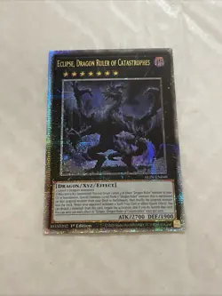 Yu-Gi-Oh! Eclipse, Dragon Ruler of Catastrophes QCR ALIN-EN048 - Image 3