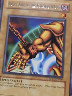 Right Arm of the Forbidden One Retro Pack 2020 Ed RP01-EN019 Rare Yu-Gi-Oh! Card - Image 2