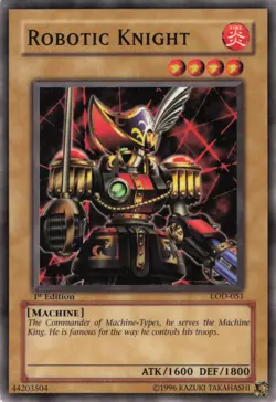 Yugioh Robotic Knight LOD-051 Common 1st Edition NM - Image 1