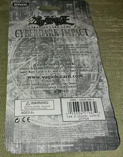 Yugioh Cyberdark Impact 1st Edition Blister Pack Factory Sealed Crinkled Blister - Image 2