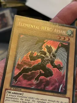 EU Elemental Hero Avian LCGX-EN002 1st Edition SECRET NM Yugioh - Image 4