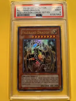 YuGiOh FELGRAND DRAGON #SDRL-EN001 🔥PSA 9 MINT🔥1st EDITION-2007 ULTRA RARE - Image 1