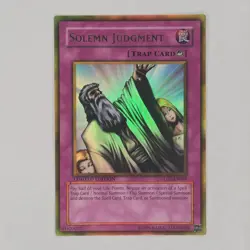 YuGiOh Solemn Judgment GLD2-EN044 Gold Series 2009 Ultra Rare Limited Ed - Image 1