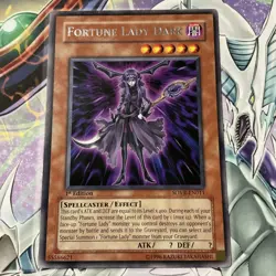 Yu-Gi-Oh Card: Fortune Lady Dark SOVR-EN011 RARE LP 1st Edition - Image 1