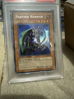 PSA 8 2005 Yu-Gi-Oh! EN006 Panther Warrior Collector Tins Promo Konami - Image 2