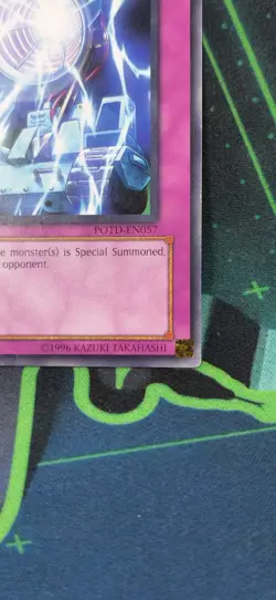 Yu-Gi-Oh! Cyber Summon Blaster POTD-EN057 1st Ed No Title / No Imprint Misprint - Image 5