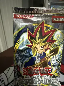 Yugioh Metal Raiders Factory Sealed Booster Pack - Image 2