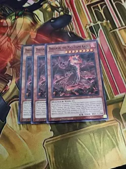 3X Dogoran, the Mad Flame Kaiju SR14-EN014 Common 1ST ED NM YuGiOh - Image 1