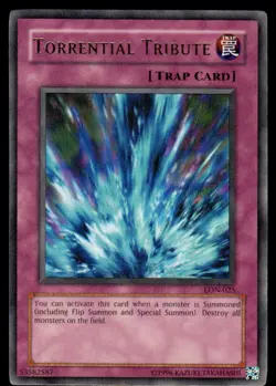 Yu-Gi-Oh TCG Labyrinth of Nightmare #LON-025 Torrential Tribute Ultra Rare NM - Image 1
