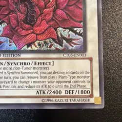 Black Rose Dragon CT05-EN003 Secret Rare Vintage Yugioh - Image 4