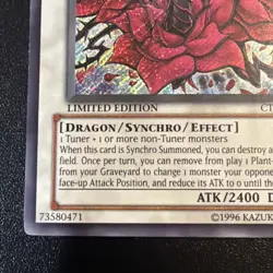Black Rose Dragon CT05-EN003 Secret Rare Vintage Yugioh - Image 5