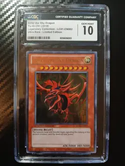 2018 Yu-Gi-Oh! Slifer the Sky Dragon #LC01-EN002 CGC 10 - Image 1