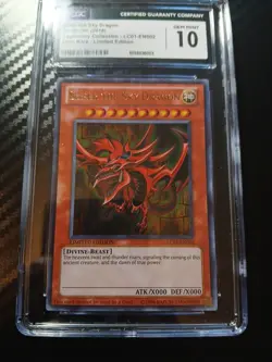 2018 Yu-Gi-Oh! Slifer the Sky Dragon #LC01-EN002 CGC 10 - Image 2