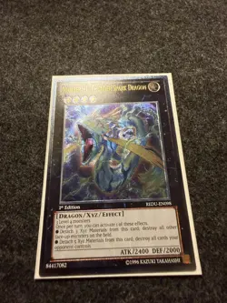 YuGiOh Number 91 Thunder Spark Dragon REDU-EN098 1st Edition Ultimate Rare - Image 1