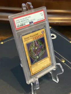 2004 YuGiOh Dark Magician SYE-001 1st Edition PSA 7 - Image 2