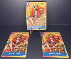 One Piece TCG Monkey D. Luffy P-043 Promo 2nd Anniversary Stamp English NM - Image 3