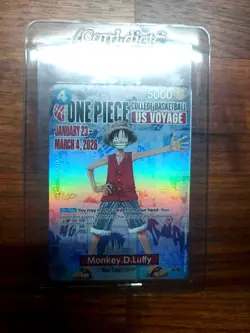 Monkey.D.Luffy (055) (College Basketball US Voyage) P-055 One Piece Promotion... - Image 1