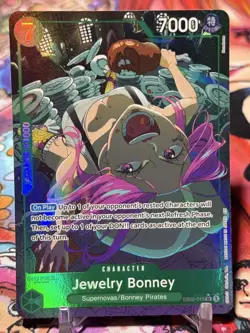 JEWELRY BONNEY - One Piece EB02-015 - AA Alt Art Super Rare SR - Extra Booster - Image 1