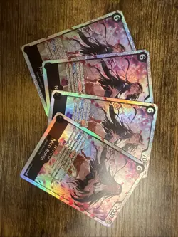 One Piece TCG Nico Robin OP12-087 SR NM Legacy of the Master 4X PLAYSET - Image 1