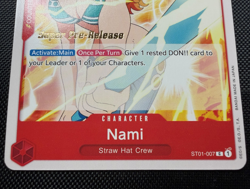 One Piece TCG Nami ST01-007 Super Pre-Release Starter Deck 1 Straw Hat Crew NM - Image 2