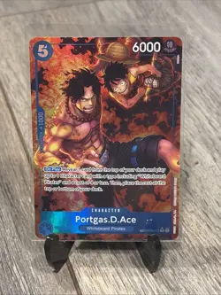 Portgas D Ace OP08-052 Treasure Rare(TR) Royal Blood One Piece Card Game - Image 1
