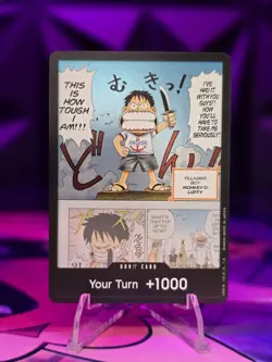DON!! Card (Young Luffy) (Devil Fruits Collection Vol. 1) One Piece Promo Foil - Image 1
