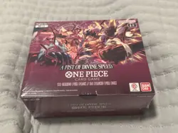 One Piece OP-11 A Fist of Divine Speed English Sealed Booster Box Small Dent - Image 1