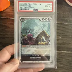 2024 One Piece PRB01 Bertolomeo Jolly Roger Foil #89 PSA 10 - Image 1