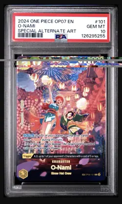 O-NAMI SPECI4L ALT ART ONE PIECE OP07-500 YEARS IN THE FUTURE 2024 101 PSA 10 - Image 2