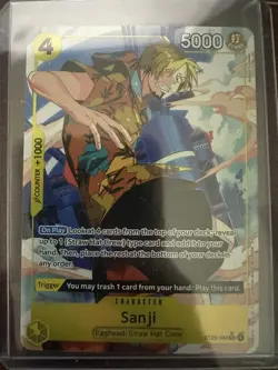 English One Piece TCG Sanji (Full Art) ST29-004 Starter Deck 29: Egghead Foil NM - Image 1