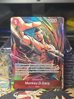 Monkey D. Garp Alt Art OP13-016 - One Piece English Card - Carrying on His Will - Image 1
