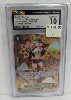 Jewelry Bonney One Piece 2024 Japanese Two Legends ST02-007 Common SP Ver CGC10 - Image 3