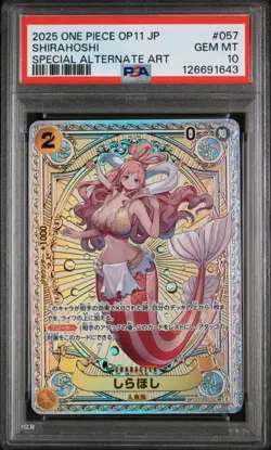 PSA 10 - Shirahoshi - EB01 057 SP OP11 Japanese One Piece A Fist of Divine Speed - Image 1