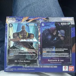 One Piece CCG TCG Rosinante & Law Alt Art EB04-038 SR NM OP14 English - Image 1