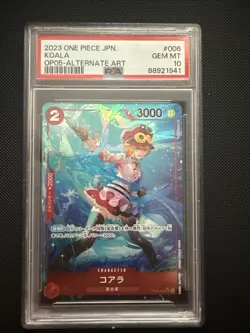 2023 ONE PIECE JAPANESE AWAKENING OF THE NEW ERA ALTERNATE ART #006 KOALA PSA 10 - Image 1